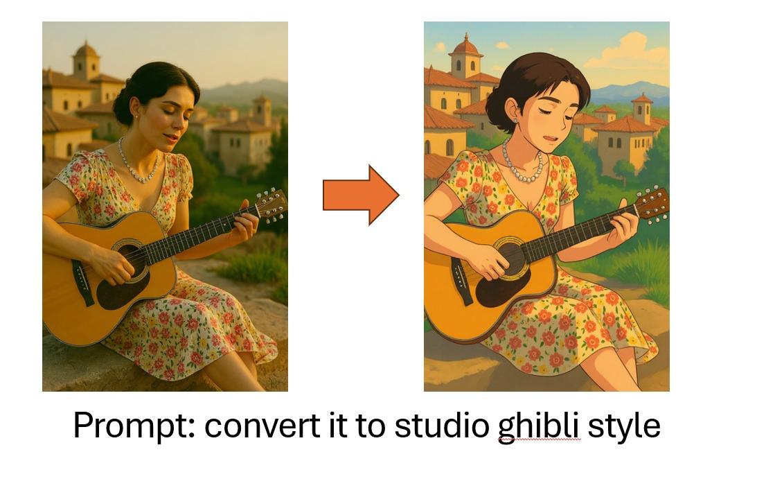 Lời nhắc: chuyển nó sang phong cách studio ghibli